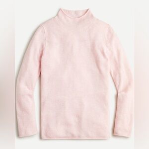 J. Crew Heather Pink Wool Cashmere Rollneck Sweater Size Small